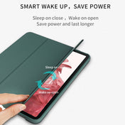 For Samsung Galaxy Tab S8+ / X800 3-folding Honeycomb TPU Smart Leather Tablet Case(Black) Eurekaonline