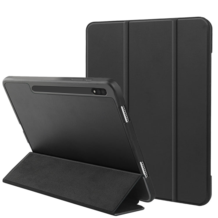  X800 3-folding Honeycomb TPU Smart Leather Tablet Case(Black) Eurekaonline