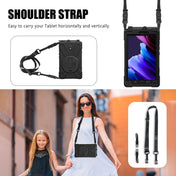 For Samsung Galaxy Tab active 3 T570 / T575 8.0 Shockproof Colorful Silicone + PC Protective Case with Holder & Shoulder Strap & Hand Strap(Black) Eurekaonline