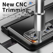 For Samsung Galaxy Z Fold3 5G Aluminum Alloy Double Hinge Shockproof Phone Protective Case(Black) Eurekaonline