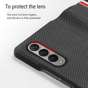 For Samsung Galaxy Z Fold3 5G Carbon Fiber Texture Folding All Inclusive PU Shockproof Leather Case(Green) Eurekaonline