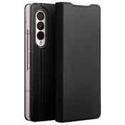 For Samsung Galaxy Z Fold3 5G/W22 5G QIALINO Ultrathin Genuine Leather Phone Case(Black) Eurekaonline