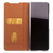 For Samsung Galaxy Z Fold3 5G/W22 5G QIALINO Ultrathin Genuine Leather Phone Case(Brown) Eurekaonline