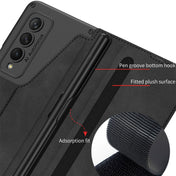 For Samsung Galaxy Z Fold4 GKK Armor Flip Leather Phone Case with Pen Slots(Black) Eurekaonline
