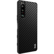 For Sony Xperia 5 III imak LX-5 Series PC + TPU Case with Screen Protector(Carbon Fiber Texture) Eurekaonline