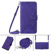 For Tecno Camon 19 Crossbody 3D Embossed Flip Leather Phone Case(Purple) Eurekaonline