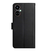 For Tecno Camon 19 Pro 4G Genuine Leather Fingerprint-proof Horizontal Flip Phone Case(Black) Eurekaonline