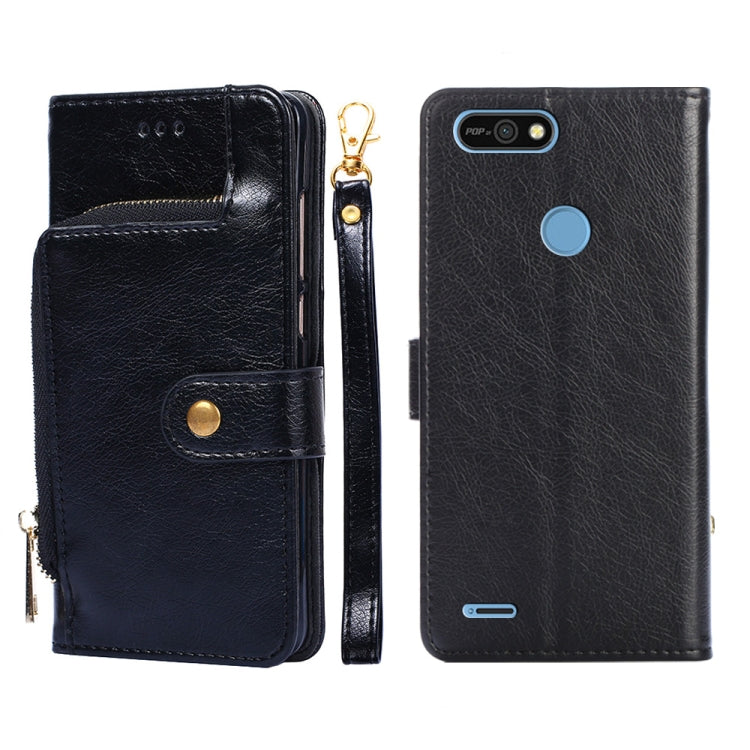 B1F Zipper Bag Leather Phone Case(Black) Eurekaonline
