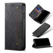 For Xiaomi 12/12S Denim Texture Casual Style Leather Phone Case(Black) Eurekaonline