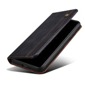 For Xiaomi 12/12S Simple Wax Crazy Horse Texture Leather Phone Case(Black) Eurekaonline