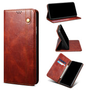 For Xiaomi 12/12S Simple Wax Crazy Horse Texture Leather Phone Case(Brown) Eurekaonline