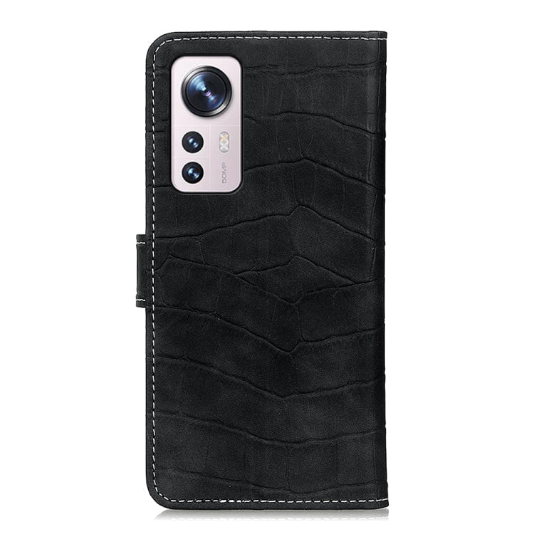 For Xiaomi 12 / 12X / 12S Crocodile Texture Leather Phone Case(Black) Eurekaonline