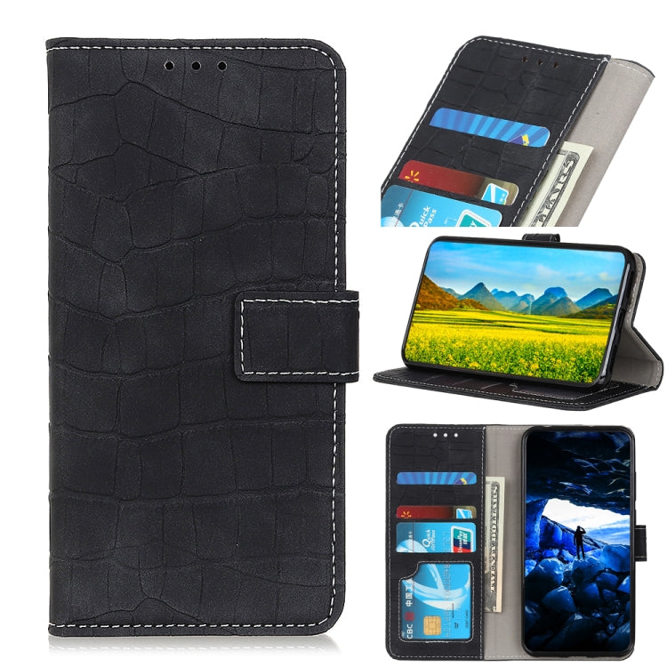  12S Crocodile Texture Leather Phone Case(Black) Eurekaonline