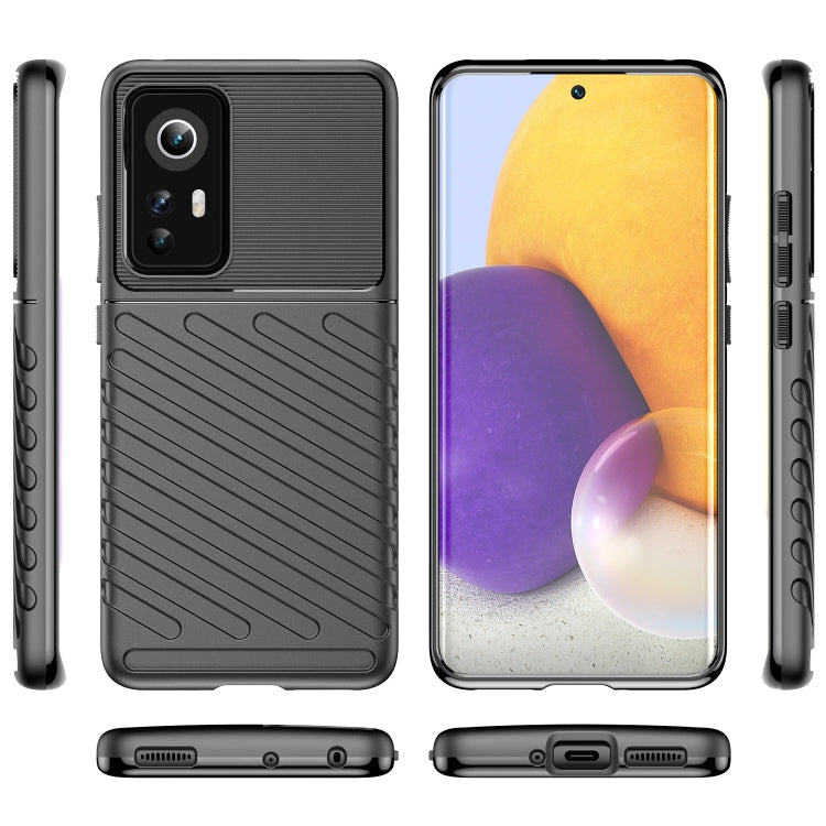  12S Thunderbolt Shockproof TPU Phone Case(Black) Eurekaonline