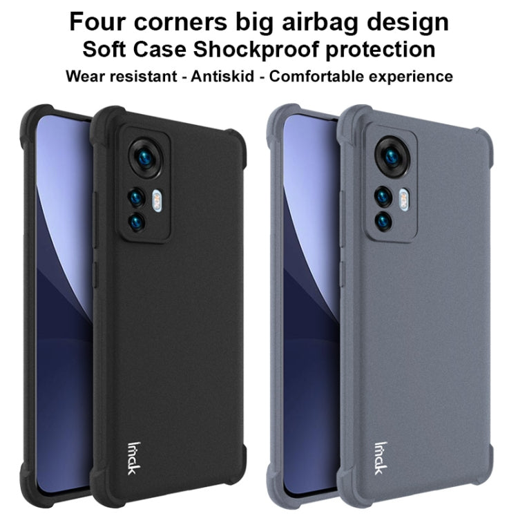 12X IMAK All-inclusive Shockproof Airbag TPU Phone Case with Screen Protector (Matte Black) Eurekaonline