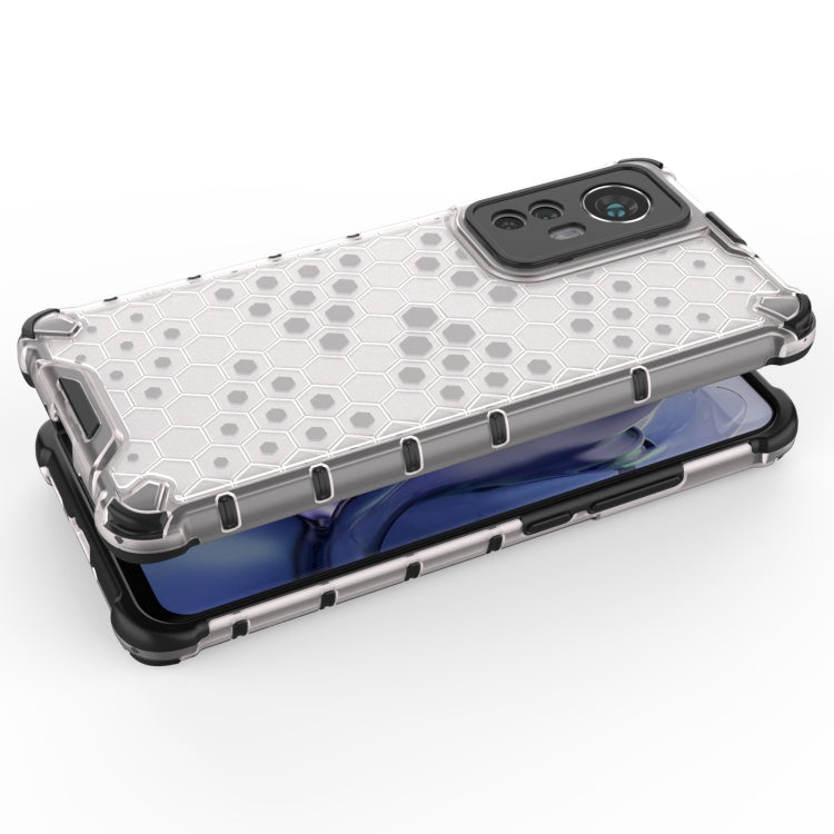 For Xiaomi 12 5G Shockproof Honeycomb PC + TPU Phone Case(Black) Eurekaonline