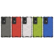 For Xiaomi 12 5G Shockproof Honeycomb PC + TPU Phone Case(Black) Eurekaonline