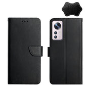 For Xiaomi 12 Genuine Leather Fingerprint-proof Horizontal Flip Phone Case(Black) Eurekaonline