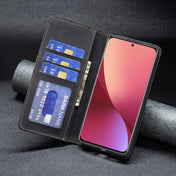 For Xiaomi 12 Magnetic Splicing Leather Phone Case(Black) Eurekaonline