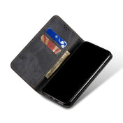 For Xiaomi 12 Pro/12S Pro Denim Texture Casual Style Leather Phone Case(Black) Eurekaonline