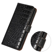For Xiaomi 12 Pro Crocodile Top Layer Cowhide Leather Phone Case(Black) Eurekaonline