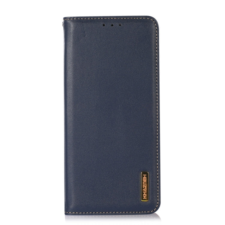 For Xiaomi 12 Pro KHAZNEH Nappa Top Layer Cowhide Leather Phone Case(Blue) Eurekaonline