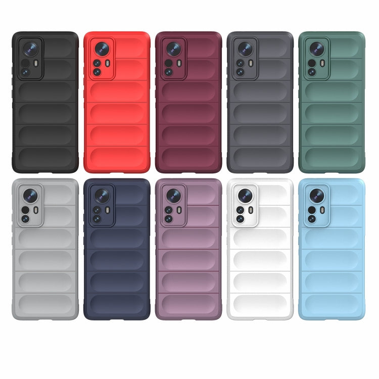 For Xiaomi 12 Pro Magic Shield TPU + Flannel Phone Case(Grey) Eurekaonline