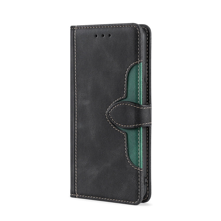 For Xiaomi 12 Pro Stitching Skin Feel Magnetic Buckle Horizontal Flip PU Leather Case(Black) Eurekaonline
