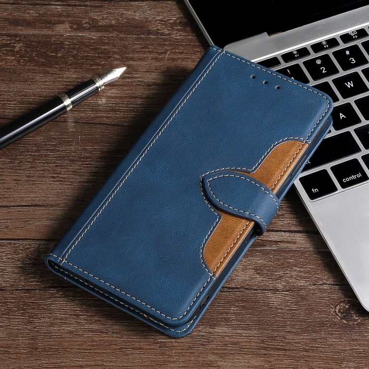For Xiaomi 12 Pro Stitching Skin Feel Magnetic Buckle Horizontal Flip PU Leather Case(Blue) Eurekaonline