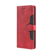 For Xiaomi 12 Pro Stitching Skin Feel Magnetic Buckle Horizontal Flip PU Leather Case(Red) Eurekaonline