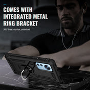 For Xiaomi 12 Shockproof TPU + PC Phone Case with Holder(Black) Eurekaonline