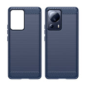 For Xiaomi 13 Lite Brushed Texture Carbon Fiber TPU Phone Case(Blue) Eurekaonline