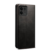 For Xiaomi 13 Pro Oil Wax Crazy Horse Texture Leather Phone Case(Black) Eurekaonline