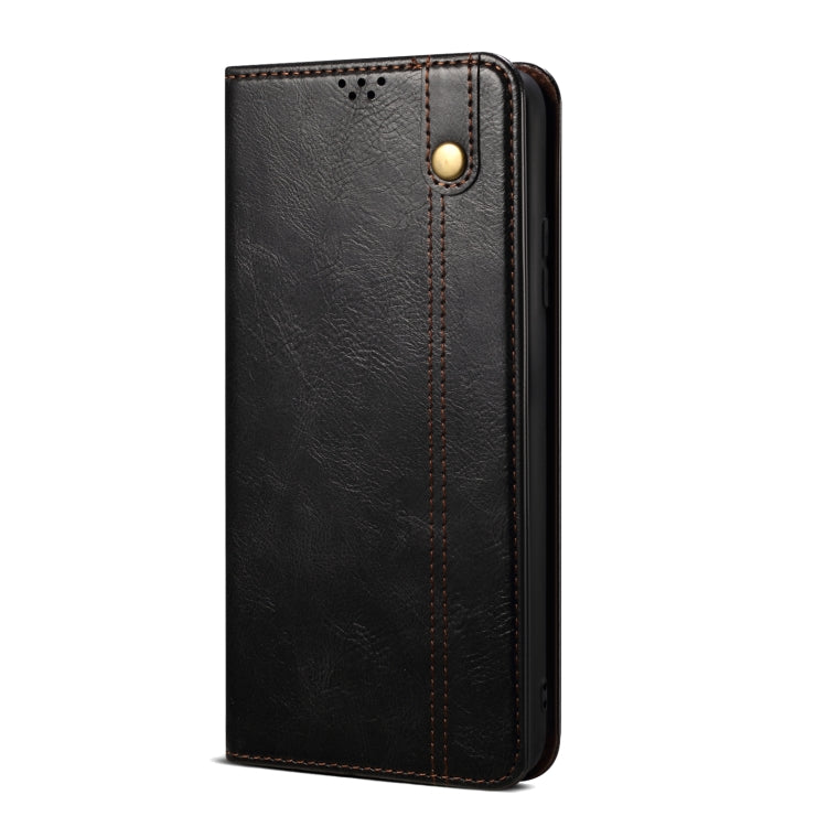 For Xiaomi 13 Pro Oil Wax Crazy Horse Texture Leather Phone Case(Black) Eurekaonline