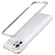 For Xiaomi Mi 11 Aurora Series Lens Protector + Metal Frame Protective Case(Silver) Eurekaonline