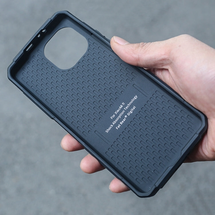 For Xiaomi Mi 11 FATBEAR Armor Shockproof Cooling Phone Case(Black) Eurekaonline