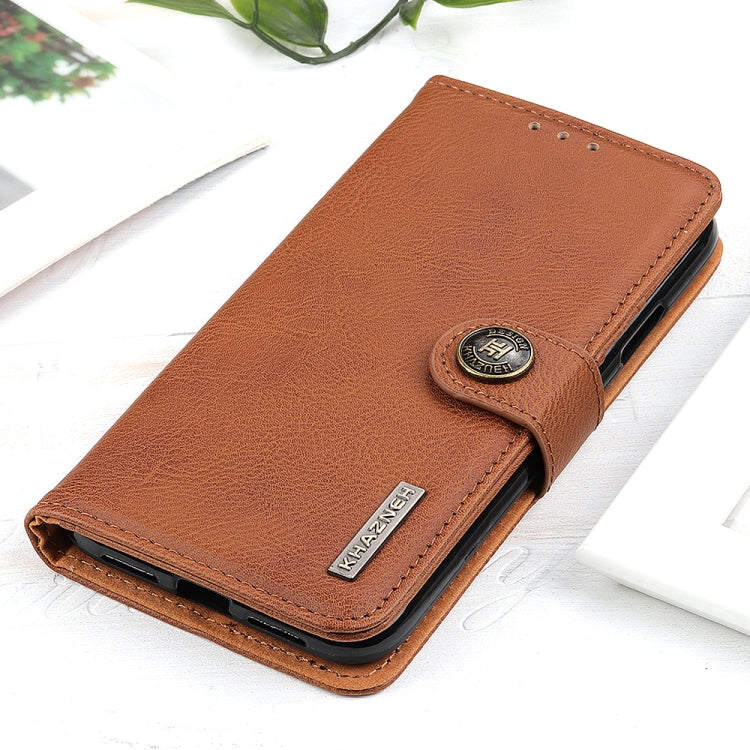 For Xiaomi Mi 11 KHAZNEH Cowhide Texture Horizontal Flip Leather Case with Holder & Card Slots & Wallet(Brown) Eurekaonline