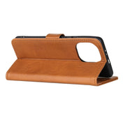For Xiaomi Mi 11 KHAZNEH Cowhide Texture Horizontal Flip Leather Case with Holder & Card Slots & Wallet(Brown) Eurekaonline