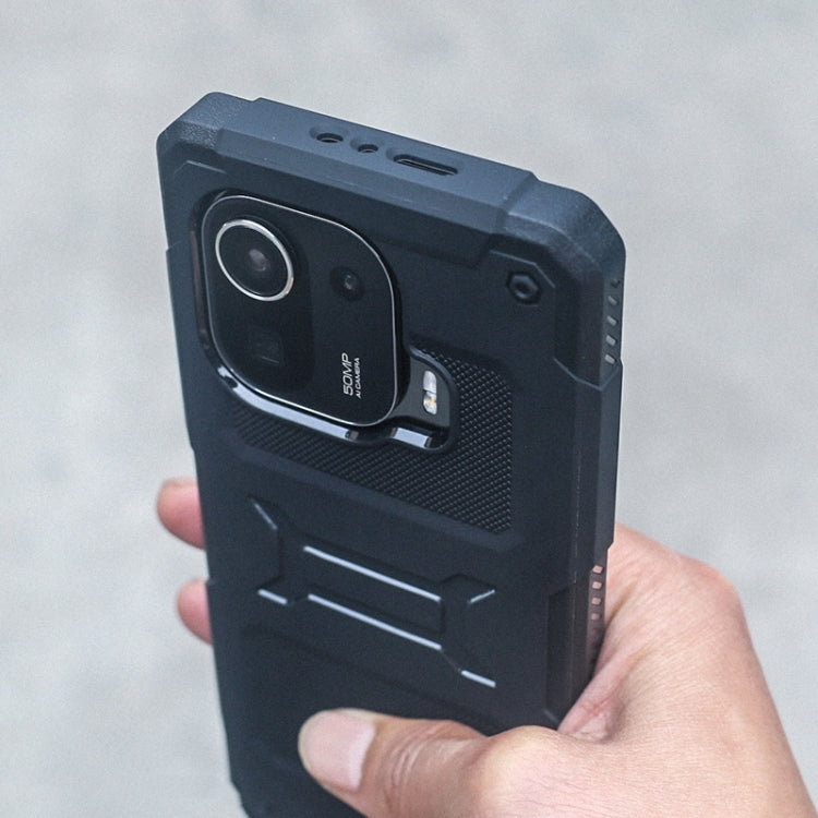 For Xiaomi Mi 11 Pro FATBEAR Armor Shockproof Cooling Phone Case(Black) Eurekaonline