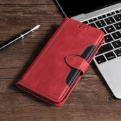For Xiaomi Mi 11 Skin Feel Straw Hat Magnetic Buckle Leather Phone Case(Red) Eurekaonline