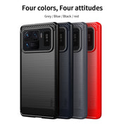 For Xiaomi Mi 11 Ultra MOFI Gentleness Series Brushed Texture Carbon Fiber Soft TPU Case(Gray) Eurekaonline