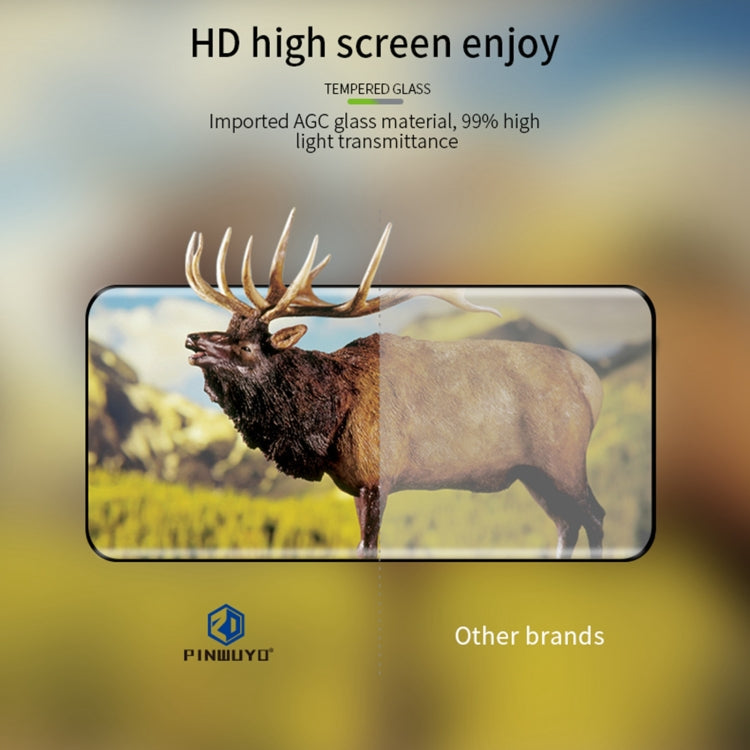 For Xiaomi Mi 11 Ultra PINWUYO 9H 3D Hot Bending Tempered Glass Film(Black) Eurekaonline