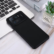 For Xiaomi Mi 11 Ultra Solid Color Liquid Silicone Dropproof Full Coverage Protective Case(Black) Eurekaonline