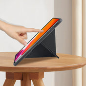 For Xiaomi Pad 5 Pro 12.4 Acrylic 2 in 1 Y-fold Smart Leather Tablet Case(Pink) Eurekaonline