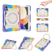 For Xiaomi Pad 5 Pro 12.4 Armor Contrast Color Silicone + PC Tablet Case(Colorful Pink) Eurekaonline