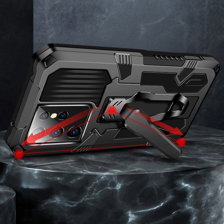 For Xiaomi Poco M3 Machine Armor Warrior Shockproof PC + TPU Protective Case(Royal Blue) Eurekaonline