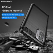 For Xiaomi Poco M5s Brushed Texture Carbon Fiber TPU Phone Case(Black) Eurekaonline