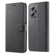 For Xiaomi Poco X4 GT 5G LC.IMEEKE Calf Texture Leather Phone Case(Black) Eurekaonline