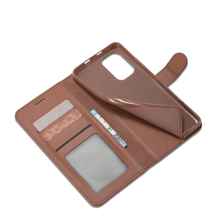 For Xiaomi Poco X4 GT 5G LC.IMEEKE Calf Texture Leather Phone Case(Coffee) Eurekaonline