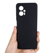 For Xiaomi Poco X4 GT/Redmi Note 11T Pro/Redmi K50i Pure Color Liquid Silicone Shockproof Full Coverage Phone Case(Black) Eurekaonline